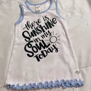 Kavio! Size 12 mos cotton stretch tank dress